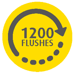 1200 flushes